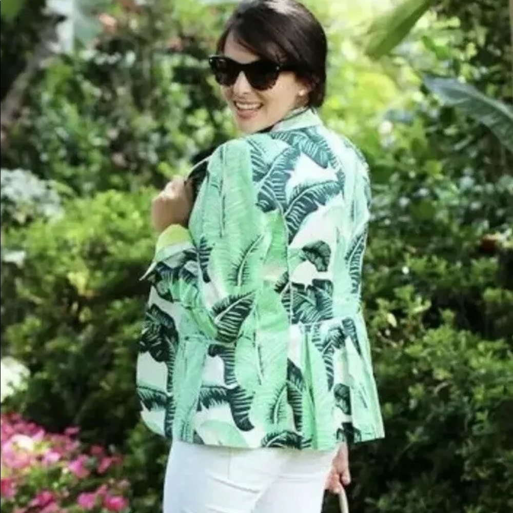 JUICY COUTURE Jacket Palmetto Leaves Size 0